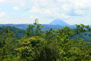 Arenal Volcano is visible from most of the acreage.